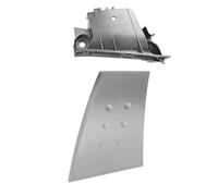 MCQNDS Base Gris Reposabrazos Cubierta Manija Puerta Coche Interior Para Citroen C1 2005-2014(LH Cover and Base)