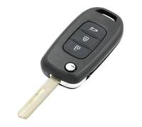 MCQNDS Carcasas Llave Coche Carcasa para Llave De Coche, Carcasa Plegable con 3 Botones para R&ENAULT para Kadjar para Captur para Symbol para Megane 3 2013 2014 2015 2016 2017 Carcasa para Llave