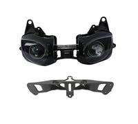 MCQNDS Cubierta Faros Motocicleta Conjunto De Faro Delantero Para Motocicleta Para Ninja ZX-6R ZX 6R 2007-2008(With Bracket)