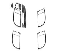 MCQNDS Embellecedor Cubierta Marco Manija Puerta Interior Coche Fibra Carbono Para Q7 2007 2008 2009 2010 2011 2012 2013 2014 2015(Left drive hand)