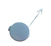 MCQNDS Embellecedor De La Tapa del Gancho De Remolque del Parachoques Delantero para VW para Golf 6 Mk6 Vi 2009-2012 5K0807241 Enganches Remolque Coche(Plata)