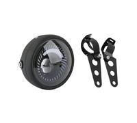 MCQNDS Faro LED Redondo 6,5 Pulgadas Motocicleta Halo DRL Para Harley Personalizado Para Davidson Para Chopper Para Bobber Para Dyna Para Sportster Conjunto De Faros(White and Bracket)