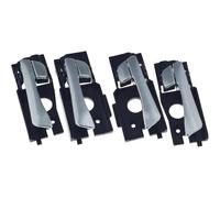 MCQNDS Manija Puerta Coche Interior Cromada 4 Piezas 82610-1R000 82620-1R000 83610-1R000 83620-1R000 Para Hyundai Para Accent 2012-2017