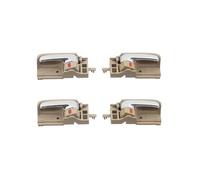 MCQNDS Manijas De Puerta Interiores Cromadas Beige Para Toyota Para Corolla 2003 2004 2005 2006 2007 2008