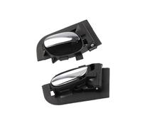MCQNDS Para Citroen C2 1 Par De Manijas De Puerta Interiores Cromadas Negras