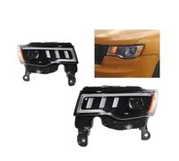 MCQNDS para Jeep para Grand Cherokee 2014 2015 2016 2017 2018 2019 2020 2021 2022 Faros Delanteros Coche Kit Lente Proyector Conjunto Faros LED Completos Conjunto Faros Delanteros(1 Pair)