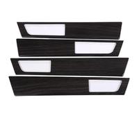 MCQNDS Para Land Rover Para Discovery 4 LR4 2010 2011 2012 2013 2014 2015 2016 ABS Manija Puerta Interior Cubierta Panel Embellecedor(Black Wood Grain)