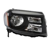 MCQNDS Para Pilot 2012 2013 2014 2015 Faros De Coche Carcasa Cromada Faros Delanteros Sin Bombilla Lámparas Faros(lado derecho)