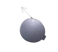 MCQNDS para VW para Polo 5 6R 1ª Hatchback 2010-2013 6R0807241D Embellecedor De La Tapa del Gancho De Remolque del Parachoques Delantero Enganches Remolque Coche(Plata)