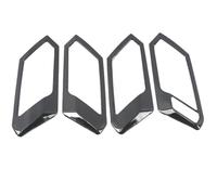 MCQNDS Para VW Para T-roc 2018 2019 2020 2021 2022 Manija Puerta Lateral Interior Coche Tirador Cubierta Cuenco Embellecedor(Black)