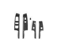 MCQNDS Reposabrazos Puerta Interior Marco Panel Embellecedor Cubierta Botón Interruptor Ventana Para KIA Para Soul 2020 2021 2022 2023 2024 2025 LHD(Carbon Look)