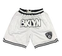 MCQOmcil Los Hombres De La NBA Nets Pantalones Corto De Baloncesto Alta Elasticidad Respirable Deportivo Pantalones (Color : 3, Size : L)