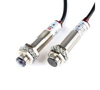 MCQWOMFQAK 1 par de Interruptor fotoeléctrico láser M12 NPN M12JG-30N1 Interruptor de Sensor láser Impermeable DC 20 Metros de Distancia Normalmente Abierto B-NPN-O xiaguolingsm