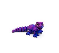 MCQWOMFQAK 1PC 3D Printed Articulated Animal Models Multi Joint Movable Cute Figurines Sensory Desk Toys Funny Home Decor Gift Idea(Lpurple,1 Set(S-M-L))