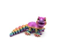 MCQWOMFQAK 1PC 3D Printed Articulated Animal Models Multi Joint Movable Cute Figurines Sensory Desk Toys Funny Home Decor Gift Idea(Suger,1 Set(S-M-L))