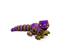 MCQWOMFQAK 1PC 3D Printed Articulated Animal Models Multi Joint Movable Cute Figurines Sensory Desk Toys Funny Home Decor Gift Idea(PurpleGold,1 Set(S-M-L))