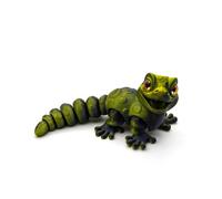 MCQWOMFQAK 1PC 3D Printed Articulated Animal Models Multi Joint Movable Cute Figurines Sensory Desk Toys Funny Home Decor Gift Idea(BlackGold,1 Set(S-M-L))