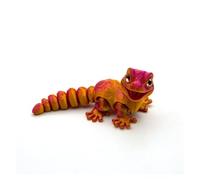 MCQWOMFQAK 1PC 3D Printed Articulated Animal Models Multi Joint Movable Cute Figurines Sensory Desk Toys Funny Home Decor Gift Idea(Lred,1 Set(S-M-L))