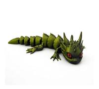 MCQWOMFQAK 1pc 3D Printed Dragon Model Simulation Detailed Figurine Fantasy Creature Desktop Decoration Collectible Gift for Adults(1 UK)
