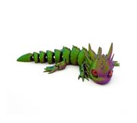 MCQWOMFQAK 1pc 3D Printed Dragon Model Simulation Detailed Figurine Fantasy Creature Desktop Decoration Collectible Gift for Adults(2)