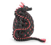 MCQWOMFQAK Huevos de dragón Impresos en 3D de 12 Pulgadas, Juguetes Que Brillan en la Oscuridad for niños y Adultos, for decoración de Escritorio de Oficina en casa(Green Dragon God,Style2)