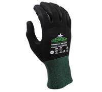 MCR Safety ECO GREENKNIGHT Guantes de protección premium, talla 9, 1 par/respetuoso con el medio ambiente/compatible con pantalla táctil/guantes de trabajo, guantes de montaje, tecnología Pinky
