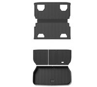 Mcrnwbip Tapete para Maletero para Zhande para Xpeng X9 2024 TPE Cobertura Total Almohadilla Protectora para Respaldo Asiento Alfombrilla para Maletero Trasero(Black 4pieces)