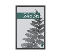 MCS 63753 24x36 Inch Studio Gallery Frame, Black Woodgrain Marcos, Grano de Madera Negro