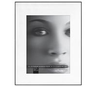 MCS Fineline Aluminum Frame, 16x20, for 11x14 Photo, Black Marco de Aluminio Pulgadas con paspartú, Negro, 16 x 20 in matted to 11 x 14 in