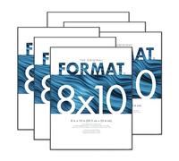 MCS Format - Marcos de fotos, color negro, 8 x 10, paquete de 6