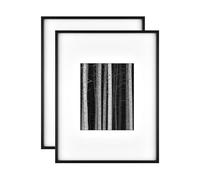 MCS Foundry - Marco de pared de metal negro mate a 8 x 10 pulgadas (paquete de 2)