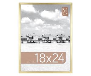 MCS Gallery Foundation - Portarretratos grande de latón de 45 x 60 cm, vertical y horizontal para colgar en la pared, para fotos, pósteres e impresiones artísticas (paquete de 1)