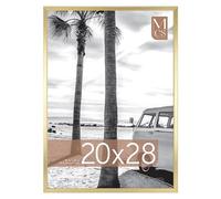 MCS Gallery Foundation - Portarretratos grande de latón de 50 x 70 cm, vertical y horizontal para colgar en la pared, para fotos, pósteres e impresiones artísticas (paquete de 1)