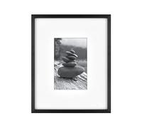 MCS Gallery - Marco de pared (20,3 x 25,4 cm, acabado mate a 10,16 x 15,24 cm), color negro