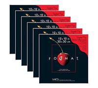 MCS Marco de formato de 30 x 30 cm, 6 unidades, color blanco