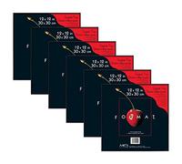 MCS Marco de Formato, Negro, 30,5 x 30,5 cm, Set de 6 P, plástico, Negro, 30,48 cm x 30,48 cm