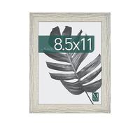 MCS Marco para Fotos Studio Gallery 21,6 x 27,9 cm, Aspecto de Madera Gris, Madera MDF, Fijación a Pared Vertical y Horizontal, Marco para Fotos y Arte (Paquete de 1)