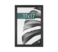 MCS Marco para Fotos Studio Gallery 27,9 x 43,2 cm, Aspecto de Madera Negra, Madera MDF, Fijación a Pared Vertical y Horizontal, Marco Grande para Fotos y Arte (Paquete de 1)