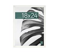 MCS Studio Gallery - Portarretratos de 45 x 60 cm, veta de Madera Blanca, Marco de Fotos para Fotos, pósteres e Impresiones artísticas (Paquete de 1)