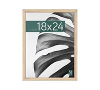 MCS Marco para Póster Studio Gallery 45,7 x 61,0 cm, Aspecto de Madera Natural, Madera MDF, Fijación a Pared Vertical y Horizontal, Marco Grande para Fotos, Pósteres y Arte (Paquete de 1)