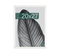 MCS Marco para Póster Studio Gallery 50,8 x 68,6 cm, Aspecto de Madera Blanca, Madera MDF, Fijación a Pared Vertical y Horizontal, Marco Grande para Fotos, Pósteres y Arte (Paquete de 1)