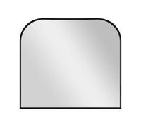 MCS Master & Co. Espejo de Pared Grande de Metal Moderno, Minimalista para decoración del hogar, Espejo de Arco para Sala de Estar, Dormitorio o baño, 91,4 cm x 81,3 cm, Color Negro