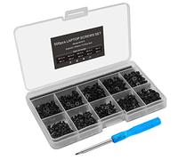 Mcsher 500 unidades tornillos para portátiles juego para IBM HP Dell Lenovo Samsung Sony Toshiba Acer Gateway - Surtido Kit de tornillo con destornillador