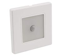 McShine Lámpara LED empotrable de Pared | LWE-86WB | 2 W, 100 LM, Movimiento, cálido, Marco, Blanco Detector de