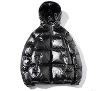 MCSZG Nuevo 2019 Chaqueta de plumón para Mujer Invierno Brillante Plata/Negro/Oro/Azul Tallas Grandes Parka con Capucha Outwear Abrigos Acolchados Mujer 4XL 5XL