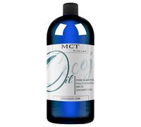 MCT Oil - 100% puro, aceite de coco fraccionado de coco, no OGM, triglicéridos de cadena media, vegano, aceite de transporte a granel -...