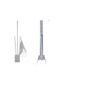 MCtezoQGx Kit de Anclaje Estilo Fluke Ancla Fluke de Acero galvanizado en Caliente de 13 Libras con Cadena de 7,9', Cuerda de 101' y Dos grilletes de 0,4" Compatible con SucceBuy(13pound)