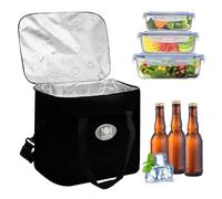 MCTNCT Bolsa Térmica Porta 16L con Correa Hombro Ajustable,Bolsa isotérmica plegable,Nevera Portatil, Bolsa Refrigeradora Portatil para Picnic,Camping,Almuerzo,Trabajo, Escuela,Oficina