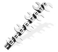 MCTNCT Juego de llaves para tuercas abocinadas de 3/8",juego de llaves de pata de gallo de extremo abierto 10-19 mm, organizador con clip