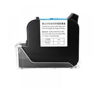 MCUXMVUMI 25. Cartucho de Tinta de solvente Eco de 4 mm para impresoras portátiles compatibles con 600 fpi portátil de inyección de Tinta Fecha 25. Cartucho de Tinta de 4 mm sin cifrado(25.4mm Black)